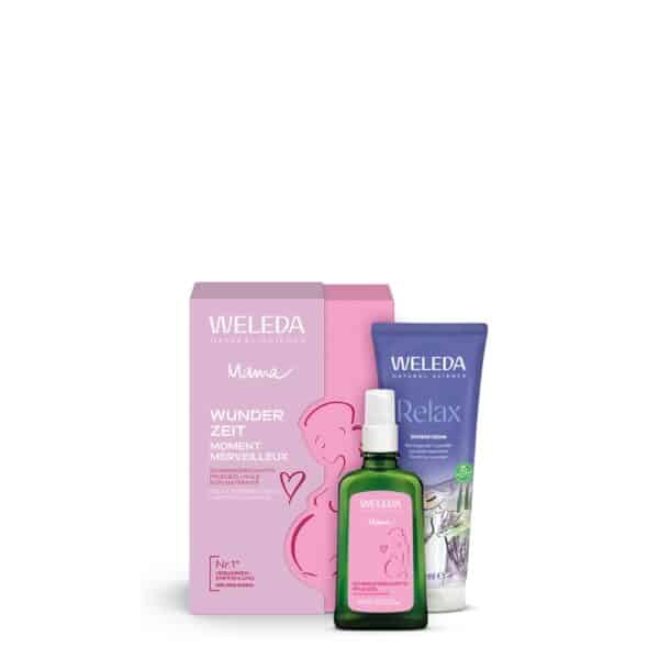 Weleda set MAMA: ulje za njegu u trudnoći + kremasti gel za tuširanje lavanda Relax